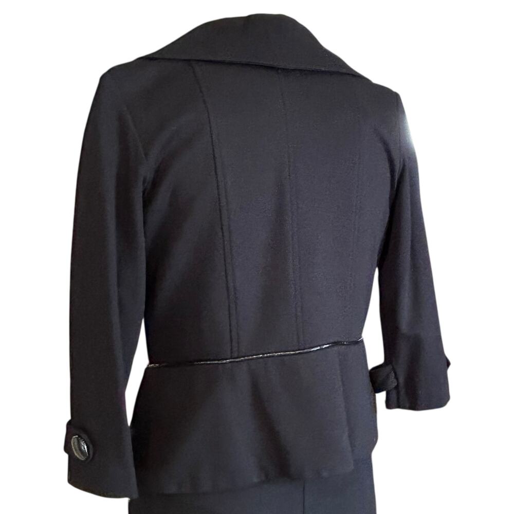 Vintage Cache Black Blazer Womens Sz Large Y2K Power Dressing Parisian Chic - Picture 15 of 16